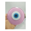 Toz Pembe El Yapımı Deliksiz Büyük Cam Nazar Boncuğu 12 Cm Masa Üstü Dekor Hediyelik Eşya