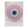 Toz Pembe El Yapımı Deliksiz Büyük Cam Nazar Boncuğu 12 Cm Masa Üstü Dekor Hediyelik Eşya