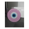 Toz Pembe El Yapımı Deliksiz Büyük Cam Nazar Boncuğu 12 Cm Masa Üstü Dekor Hediyelik Eşya