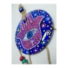 Fatıma/hamse Eli Nazar Boncuğu El Yapımı Cam Hamse Eli Duvar Dekoru 10 Cm Hediyelik Eşya