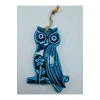 Baykuş Nazar Boncuğu Seramik Duvar Dekoru El Yapımı Hediyelik Eşya 15x10 Cm