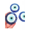 El Yapımı Cam Nazar Boncuklu Üçlü Magnet Seti 6x6 Cm