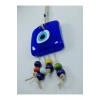 Kare Nazar Boncuğu 6*6 Cm Makrome Duvar Dekoru