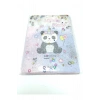 Hediyelik Defter A5 Boy Simli Ve Sulu Şeffaf Panda Temalı Defter Okula Başlangıç Hediyesi