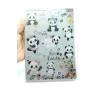 Hediyelik Defter A5 Boy Simli Ve Sulu Şeffaf Panda Temalı Defter Okula Başlangıç Hediyesi