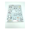 Hediyelik Defter A5 Boy Simli Ve Sulu Şeffaf Panda Temalı Defter Okula Başlangıç Hediyesi