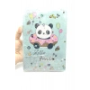 Hediyelik Defter A5 Boy Simli Ve Sulu Şeffaf Hello Panda Temalı Defter Okula Başlangıç Hediyesi
