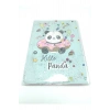 Hediyelik Defter A5 Boy Simli Ve Sulu Şeffaf Hello Panda Temalı Defter Okula Başlangıç Hediyesi