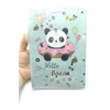 Hediyelik Defter A5 Boy Simli Ve Sulu Şeffaf Hello Panda Temalı Defter Okula Başlangıç Hediyesi