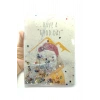 Hediyelik Defter A5 Boy Simli Ve Sulu Şeffaf Köpek Temalı Defter Okula Başlangıç Hediyesi
