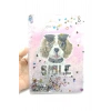 Hediyelik Defter A5 Boy Simli Ve Sulu Şeffaf Köpek Temalı Defter Okula Başlangıç Hediyesi