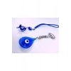 Damla Cam Nazar Boncuğu Anahtarlık +burgu Araba Dikiz Ayna Süsü El Yapımı Hediyelik Ikili Set