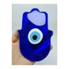 Fatıma Eli/hamse Nazar Boncuğu Masaüstü Dekoru El Yapımı Cam Hediyelik Dekor 15x11 Cm