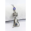 Nazar Boncuğu Metal Kedi Dikiz Ayna Süsü / Hediyelik Aksesuar