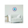 Minimalist Ametist Nazar Boncuğu El Yapımı Ahşap Büyük Nazarlık 25 Cm Hediyelik Eşya