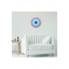 Minimalist Ametist Nazar Boncuğu El Yapımı Ahşap Büyük Nazarlık 20 Cm Hediyelik Eşya