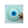 Minimalist Küf Yeşili Nazar Boncuğu El Yapımı Ahşap Büyük Nazarlık 20 Cm Hediyelik Eşya