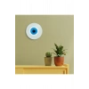 Minimalist Beyaz Nazar Boncuğu El Yapımı Ahşap Büyük Nazarlık 15 Cm Hediyelik Eşya
