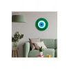 Minimalist Yaprak Yeşili Nazar Boncuğu El Yapımı Ahşap Büyük Nazarlık 30 Cm Hediyelik Eşya