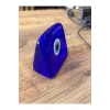 Kare Cam Nazar Boncuğu Üç Boyutlu El Yapımı Masaüstü Dekoru 8x8x4 Cm