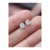 316L Cerrahi Çelik Zirkon Tektaş Unisex Küpe 6mm