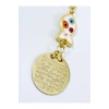 Beyaz Balık Gold Metal Ayetel Kürsi Araba Dikiz Ayna Süsü, Yeni Araba Hediyesi