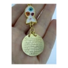 Beyaz Balık Gold Metal Ayetel Kürsi Araba Dikiz Ayna Süsü, Yeni Araba Hediyesi
