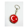 Türk Bayrağı Kırmızı Anahtarlık, Çift Taraflı Bombeli