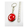 Türk Bayrağı Kırmızı Anahtarlık, Çift Taraflı Bombeli