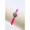 Pembe Renkli Asansörlü Gümüş Zirkon Taşlı Nazar Bileklik, Hediyelik Bileklik
