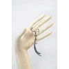 Gümüş Renkli Metal Desenli Kılıç Figürlü Anahtarlık, Hediyelik Çanta Süsü
