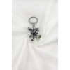 Gümüş Renkli Metal Eskitme Kartal Anahtarlık/ Kuşlu Çanta Süsü