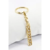 Gold Renkli Parlak Taşlı İ Harfi Anahtarlık, Hediyelik Harfli Anahtarlık