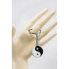 Siyah Beyaz Renkli Yin ile Yang Figürlü Anahtarlık, Hediyelik Anahtarlık