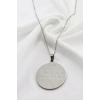 Kalbini Aydınlatan Nazar Ayeti & Çerçeveli Fatiha Suresi İşlemeli 316L Çelik Gümüş Renkli Kolye 3 cm