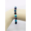 Apatit ve Ametist Doğal Taşlı Lastikli Bilekli 8mm, Hediyelik Doğal Güzellikler