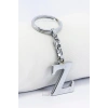 Gümüş Renkli Küçük Metal Z Harfi Anahtarlık / Harfli Çanta Süsü