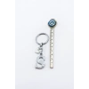Gümüş Renkli Metal S Harfi Anahtarlık, Modern Stil Metal Kalp