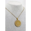 Paslanmaz 316L Gold Renkli Çelik Kolye Özel Hat Nazar Ayeti İnşirah Suresi 3cm