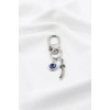 Metal Nazar Boncuğu Metal Minik Zülfikar Kılıç Süsü Charm Çanta Süsü Anahtarlık