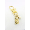 Jelibon Ayıcık Metal Kalpli Klipsli Cüzdan Süsü Charm Gold Renkli 63Çanta Süsü Anahtarlık