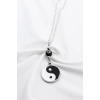 Metal Yin Yang Siyah Cam Nazar Boncuğu Araba Dikiz Ayna Süsü, zincirli Yeni Araba Hediyesi