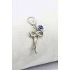 Metal Fiyonk Metal Nazar Boncuğu Klipsli Küçük Charm Anahtarlık Cüzdan Çanta Süsü