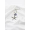 Metal Deniz Atı Nazar Boncuğu Klipsli Küçük Charm Anahtarlık Cüzdan Çanta Süsü