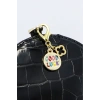 Renkli Good Luck İyi Şanslar Metal Kalpli Klipsli Cüzdan Süsü Charm Çanta Süsü Anahtarlık