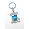 Metal Kristal Taşlı Harf Anahtarlık , Z Harfi