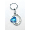 Metal Kristal Taşlı Harf Anahtarlık , O Harfi