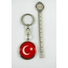 Gümüş Renk Halkalı Ay Yıldızlı Anahtarlık, Yeni Hediyelik Anahtarlık