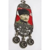Nikel Kaplamalı M. Kemal Atatürk Salkım Duvar Süsü Hediyelik Dekor