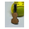 Mini Keman Tasarımlı Ahşap Anahtarlık, Çanta & Cüzdan Aksesuarı